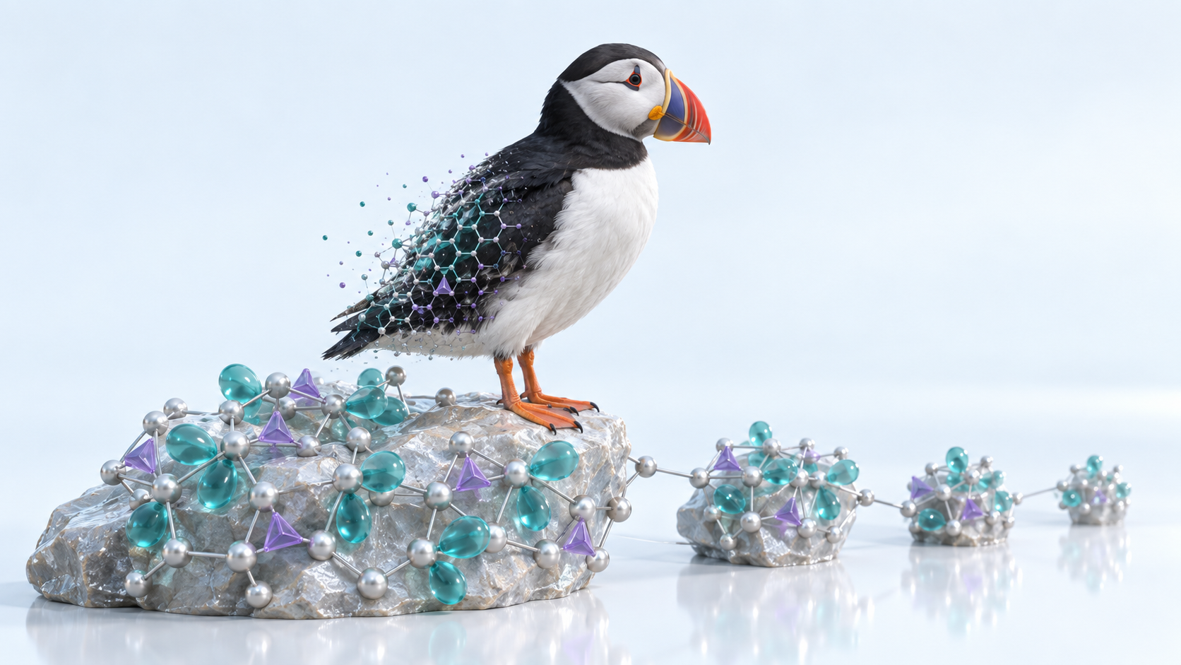 AI-generated Pople's Puffin codename artwork for vibe-qc v0.16.0